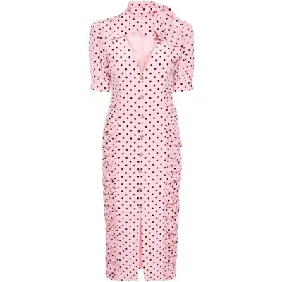 Shop Alessandra Rich Dresses In Pink
