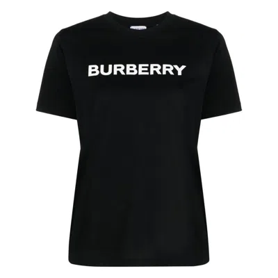 Shop Burberry T-shirts In Black/white