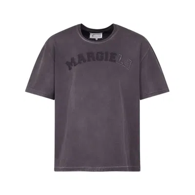 Shop Maison Margiela T-shirts In Grey