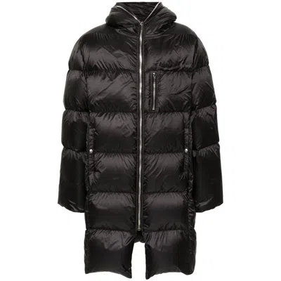 Shop Moncler X Rick Owens Coats In Black