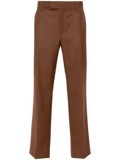 Shop Séfr Mike Suit Trouser Clothing In Mid Brown Wool