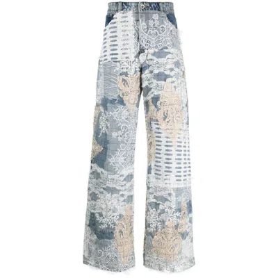 Shop Who Decides War Jeans In Blue/neutrals