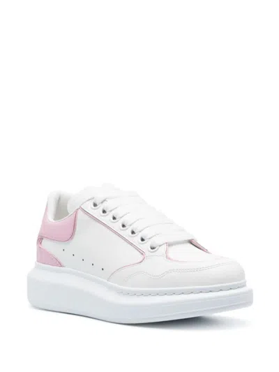 Shop Alexander Mcqueen "larry" Oversize Sneakers In White