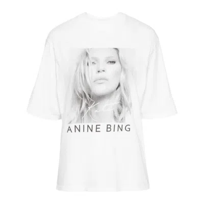 Shop Anine Bing T-shirts In White