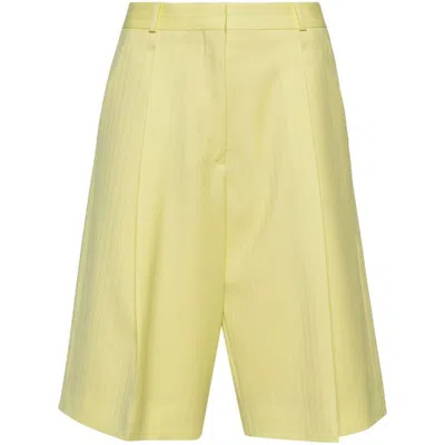 Shop Del Core Shorts In Yellow