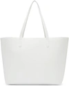 MANSUR GAVRIEL White Leather Large Tote,HLT001CA