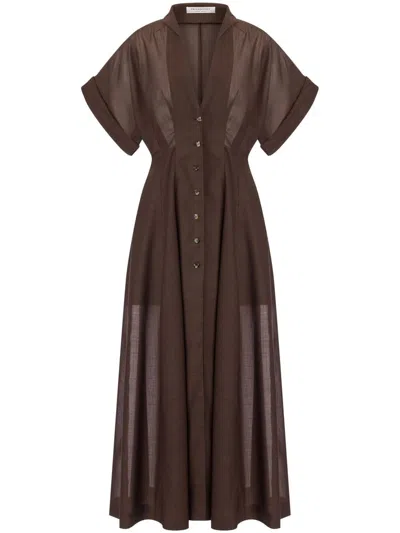 Shop Philosophy Di Lorenzo Serafini Dress Clothing In Brown