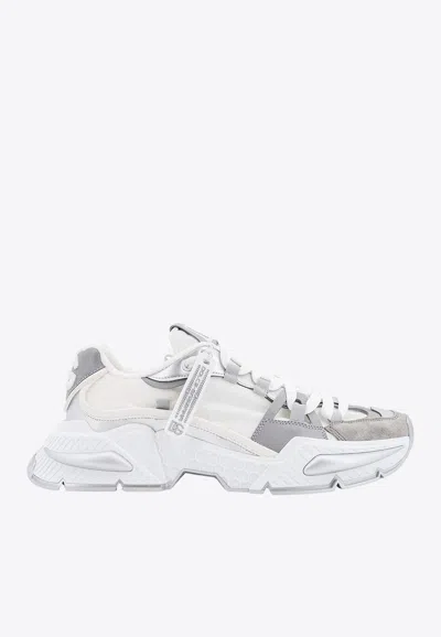 Shop Dolce & Gabbana Airmaster Ultra-light Sneakers In White