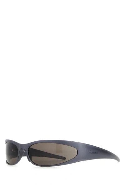 Balenciaga Graphite Aluminum Reverse Xpander 2.0 Sunglasses In Gray