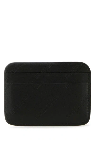 Shop Balenciaga Woman Black Leather Card Holder