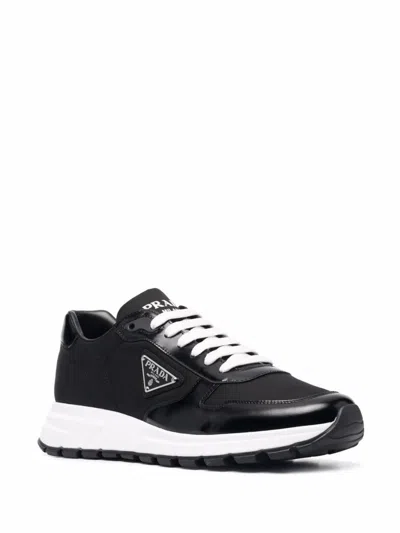 Shop Prada Re-nylon Sneakers Shoes In Black