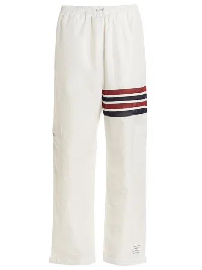 Shop Thom Browne 4bar' Pants In White