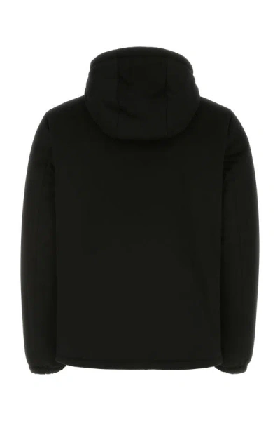 Shop Prada Man Black Cashmere Jacket