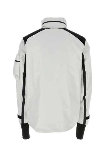 Shop Prada Man Ice Polyester Ski Jacket In White
