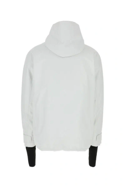 Shop Prada Man White Polyester Ski Jacket