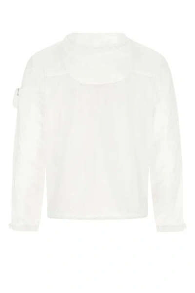 Shop Prada Man White Re-nylon Jacket