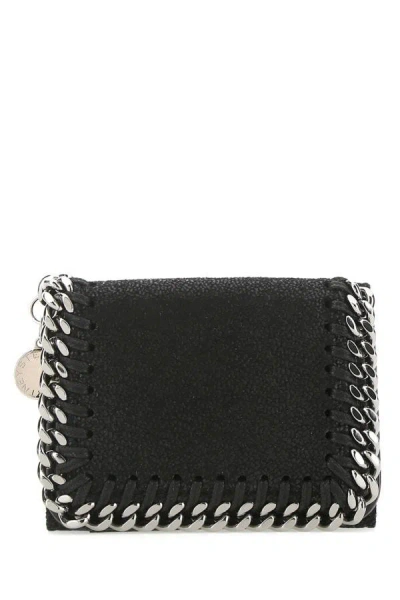 Shop Stella Mccartney Woman Black Shaggy Deer Wallet