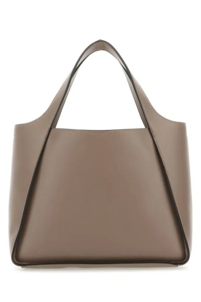 Shop Stella Mccartney Woman Dove Grey Alter Mat Stella Logo Handbag In Gray