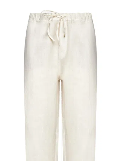 Shop 120% Lino Trousers In Safari Soft Fade