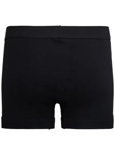 Shop Tom Ford Black Cotton Boxer With Logo