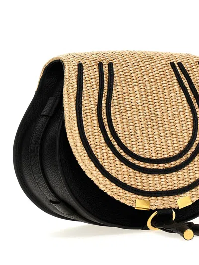 Shop Chloé 'marcie' Crossbody Bag In Black