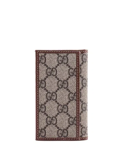 Shop Gucci Card Holder In Brown