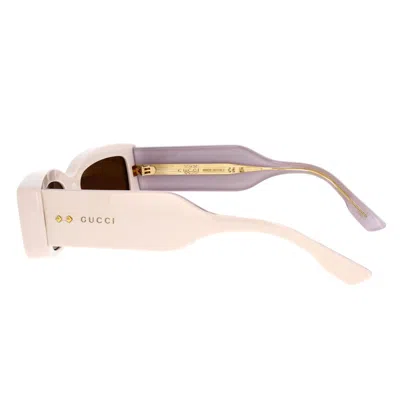 Shop Gucci Eyewear Sunglasses In Ivory