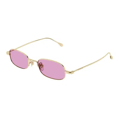 Gucci Eyewear Sunglasses In Gold