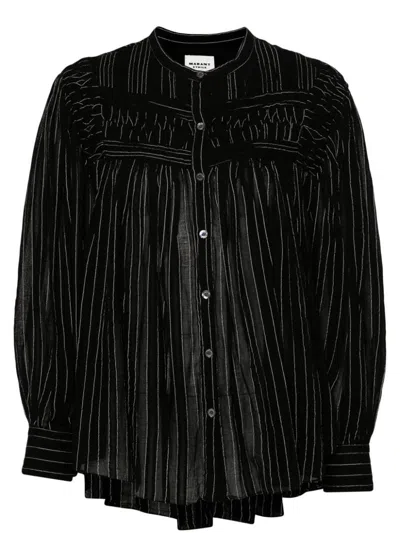 Shop Isabel Marant Étoile Blusa Plalia Clothing In Black