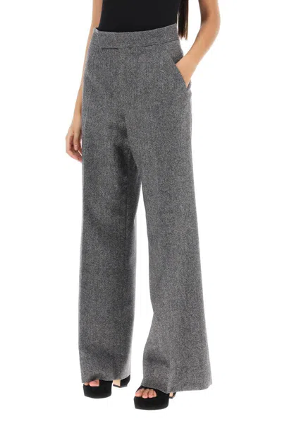 Shop Vivienne Westwood Lauren Trousers In Donegal Tweed In Bianco