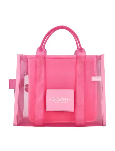 Shop Marc Jacobs The Mesh Medium Tote In Candy Pink