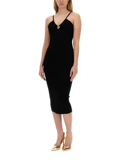 Shop Michael Kors Longuette Dress In Black
