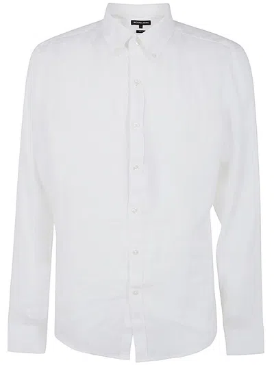 Shop Michael Kors Ls Linen T-shirt Clothing In White