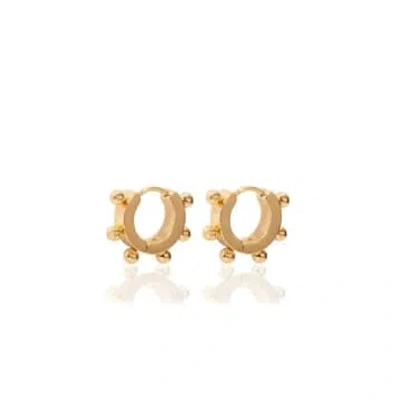 Shop A Weathered Penny Bessie Hoops Gold