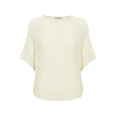 Shop Fransa Bibi Pullover In Birch In White