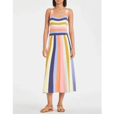 Shop Paul Smith Striped Knitted Dress Multi