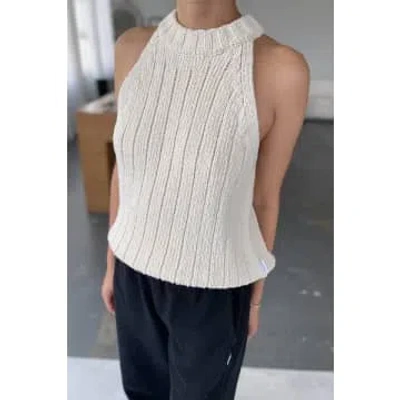 Shop Le Bon Shoppe Cotton Knitted Tank In Natural
