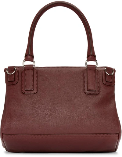 Shop Givenchy Burgundy Medium Pandora Bag