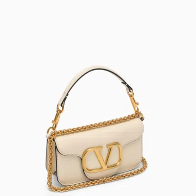 Shop Valentino Garavani | Locò Small Shoulder Bag With Vlogo Signature Ivory In White