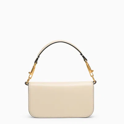 Shop Valentino Locò Small Shoulder Bag With Vlogo Signature Ivory In White