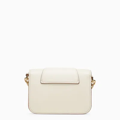 Shop Valentino Garavani Small Shoulder Bag Vlogo O'clock Ivory In White