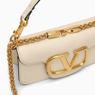 Shop Valentino Garavani | Locò Small Shoulder Bag With Vlogo Signature Ivory In White