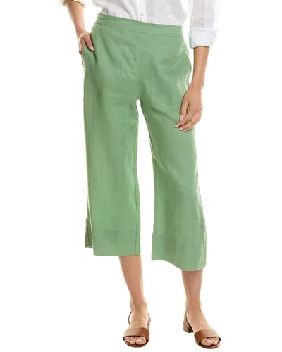 Shop Hiho Mellow Linen Capri Pant In Green