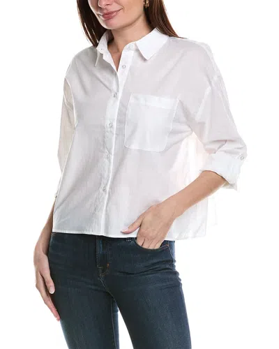 Shop Laundry By Shelli Segal Cropped Shirt In White