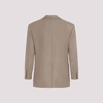 Gucci Single-breasted Wool Blazer In Brown