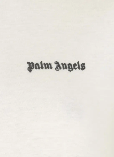 Shop Palm Angels Classic Logo T-shirt In White