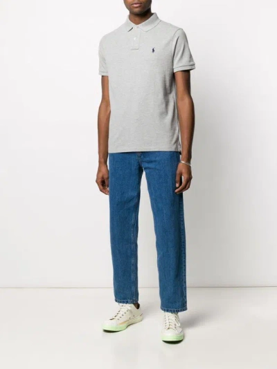 Shop Polo Ralph Lauren Short Sleeves Polo Shirt In Grey