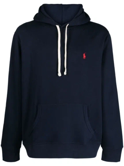 Shop Polo Ralph Lauren Hoodie With Logo In Blue