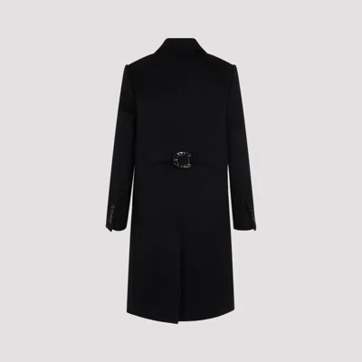 Shop Gucci Black Wool Coat