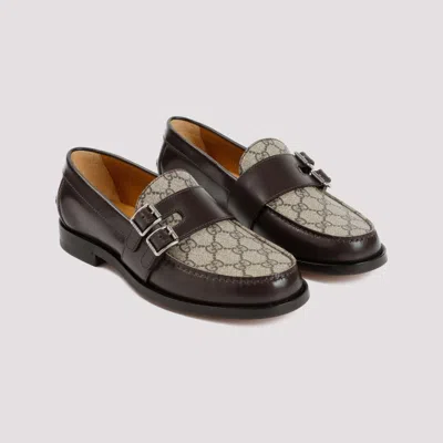 Shop Gucci Cocoa Brown Leather Kaveh Moccasin